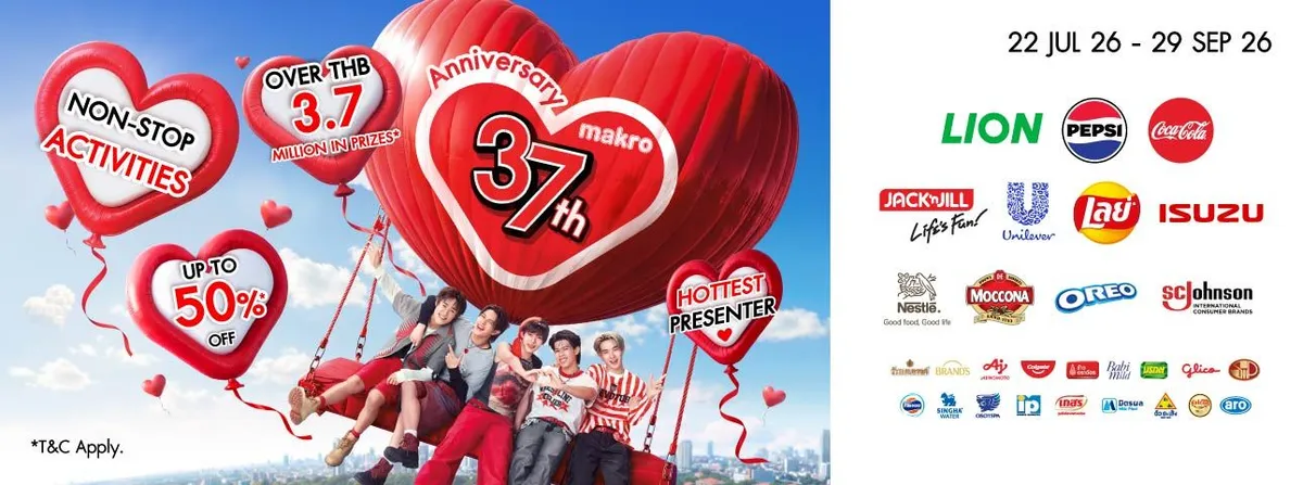 Makro 37th Anniversary - Activity (22 Jul - 29 Sep 26)